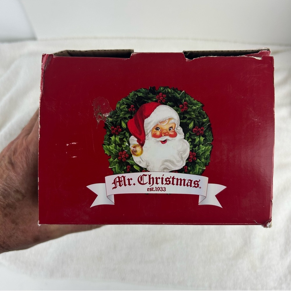 NOS - Mr. Christmas Climbing Elves Tree Trimmers Ladder Lights 27.5” - Picture 5 of 15